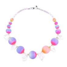 Load image into Gallery viewer, beuy - bёuy - Celestial colour pop Pearl + glass statement necklace - Strata 
