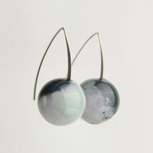 Load image into Gallery viewer, Cosmos glass earrings - stormfront
